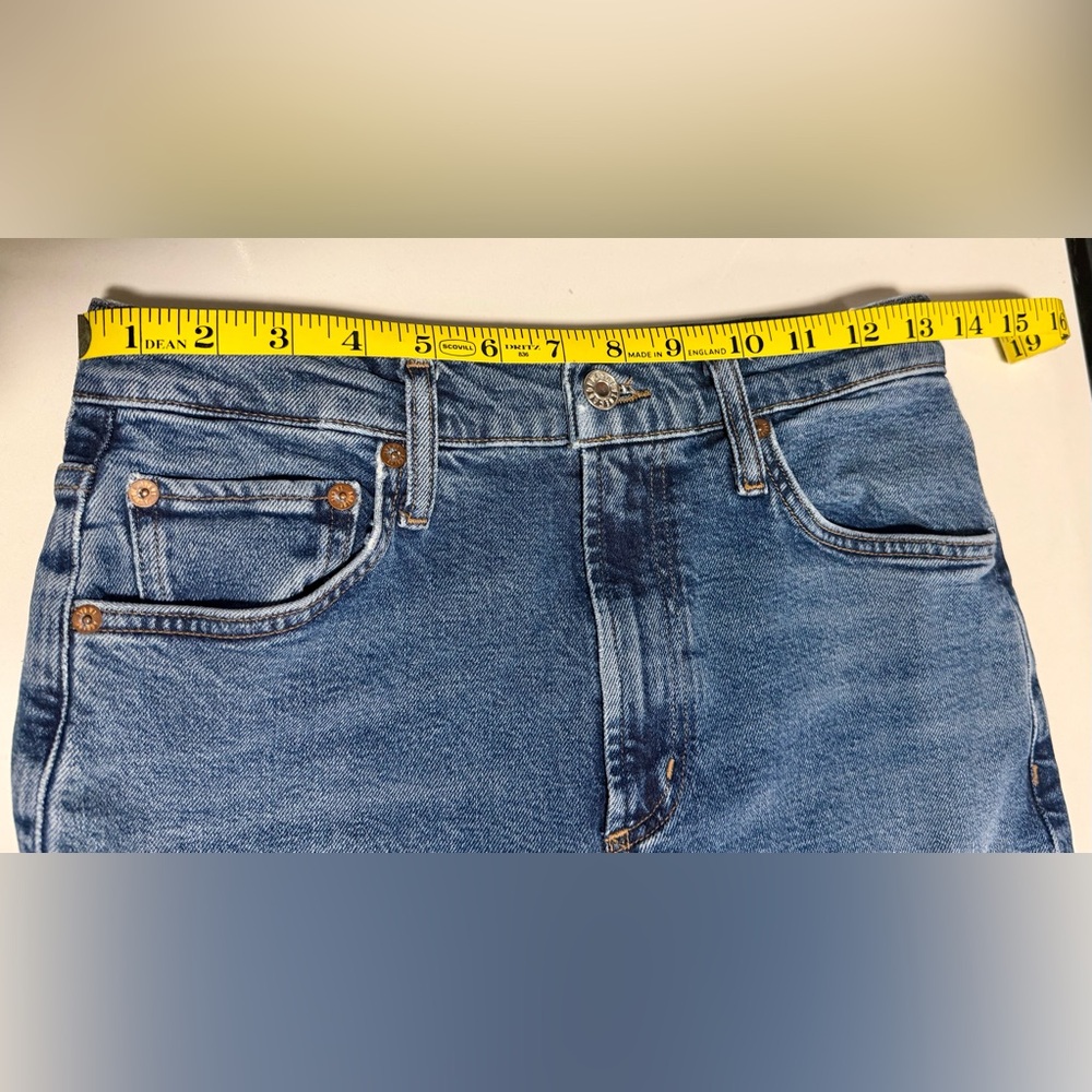 AGOLDE VINTAGE HIGH RISE BOOTCUT ORGANIC COTTON JEANS IN ‘PROPHECY’ - Picture 8 of 16
